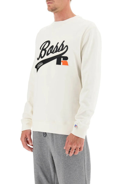 BOSS X Russell Athletic Men's Logo Crewneck Sweatshirt