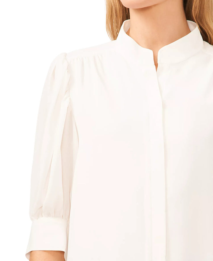 CeCe Collared Button Down Blouse MSRP $69