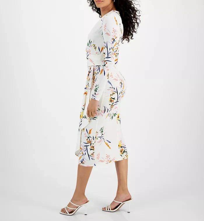 RACHEL Rachel Roy Nola V-Neck Jersey Midi Dress