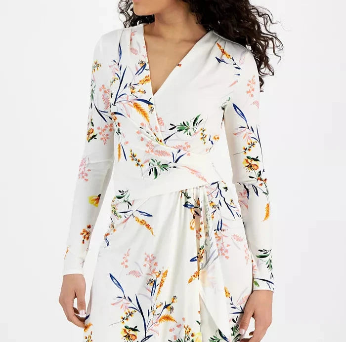 RACHEL Rachel Roy Nola V-Neck Jersey Midi Dress