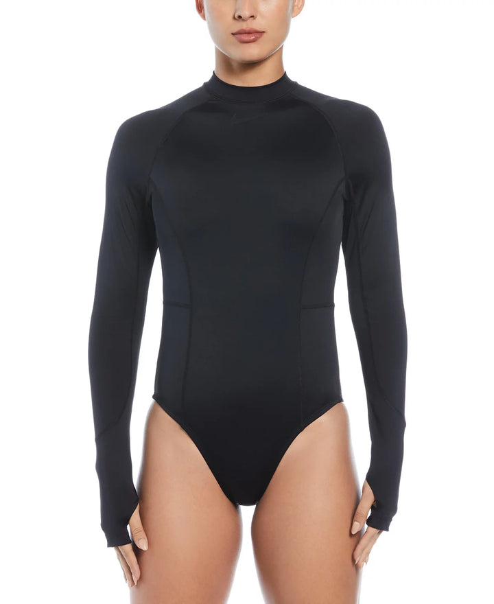 Nike Hydralock Fushion Long Sleeve One Piece Swimsuit