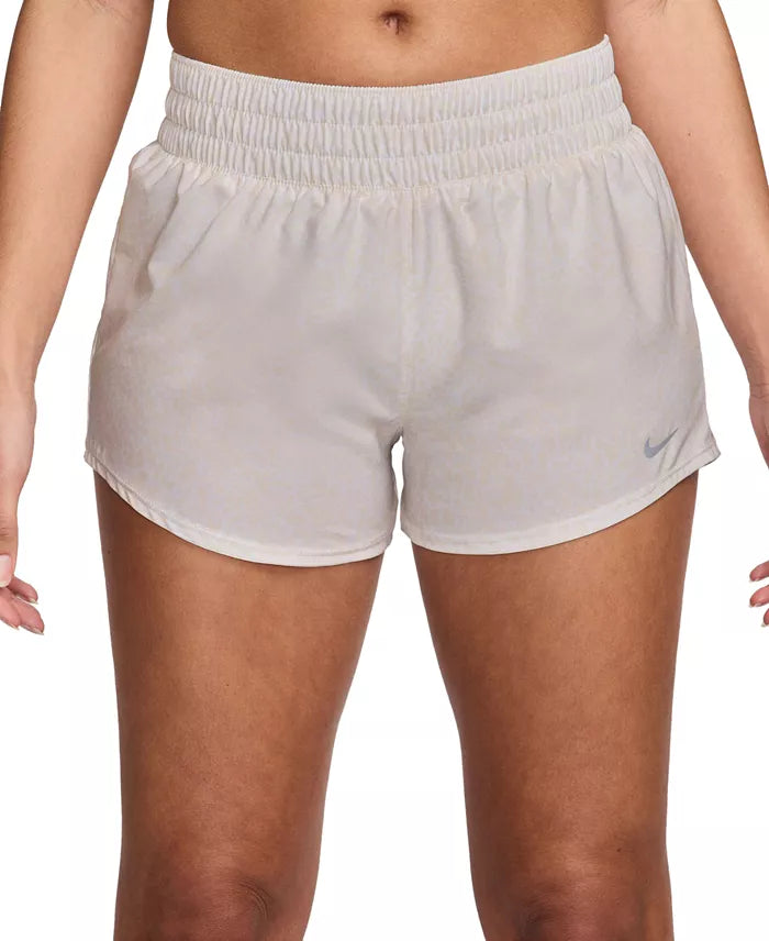 Nike Women's One Dri-FIT Mid-Rise 3" Brief-Lined Shorts