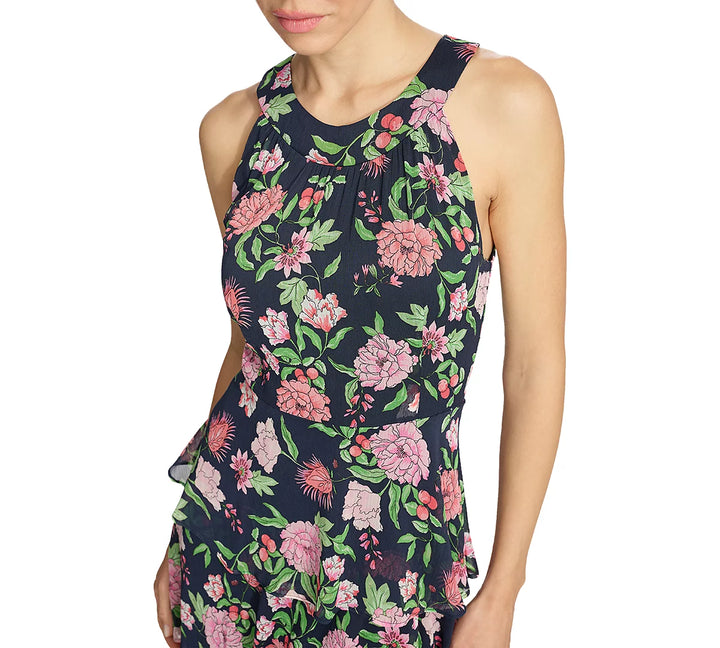 Tommy Hilfiger Floral-Print Ruffled Maxi Dress