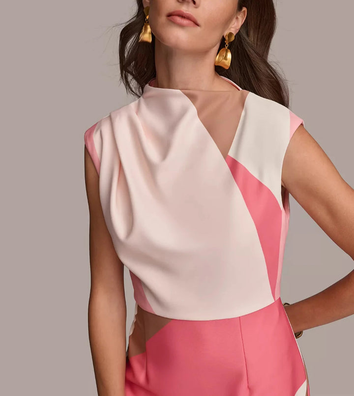 Donna Karan New York Colorblocked Sheath Dress
