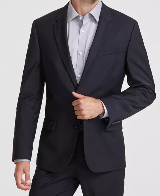 Hugo Boss MEN's Slim-Fit Superflex Stretch Solid Suit Jacket