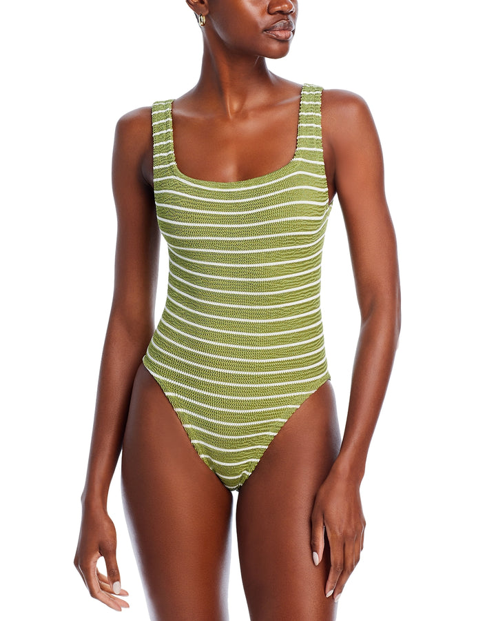 Hunza G Square Neck One Piece Swimsuit