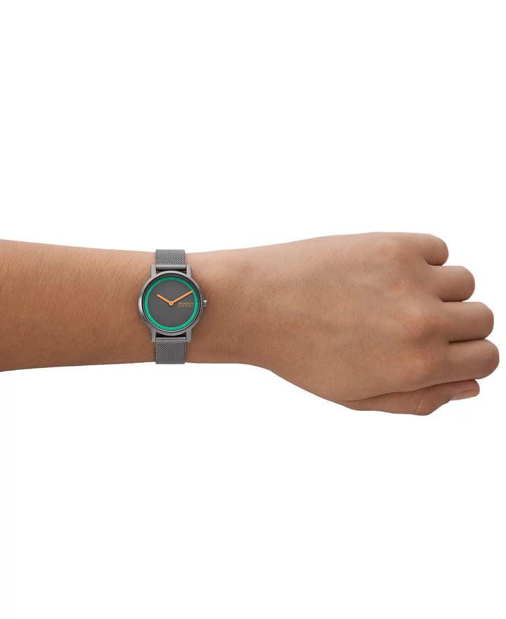 Skagen Women's Signatur Lille Two Hand Gunmetal Stainless Steel Watch 30mm