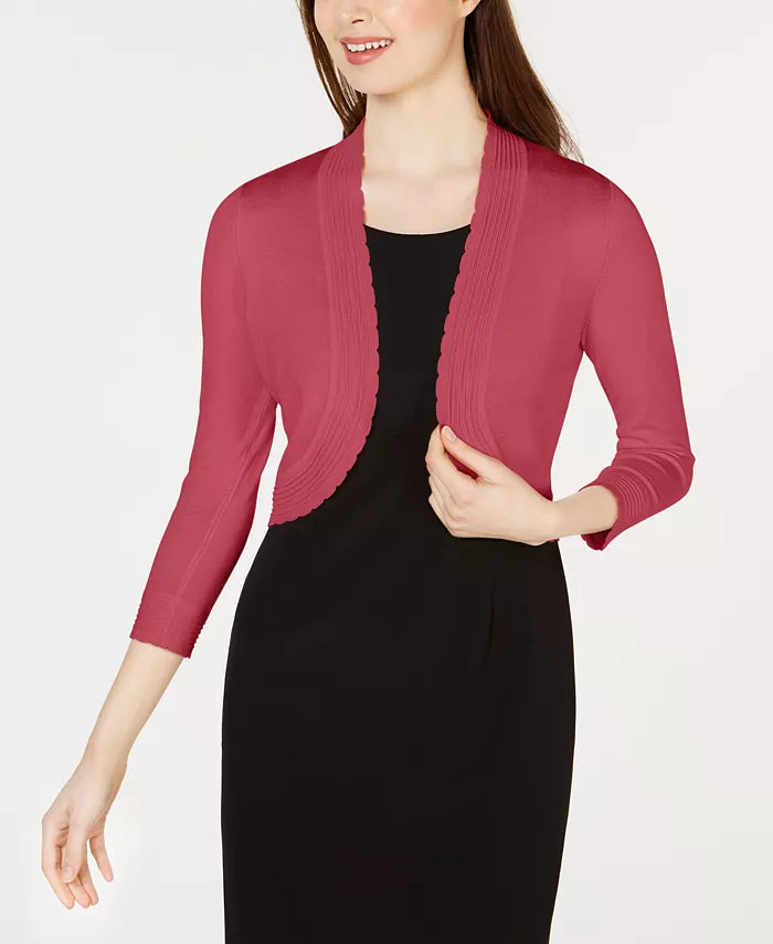 Jessica Howard Open-Front Cropped Cardigan