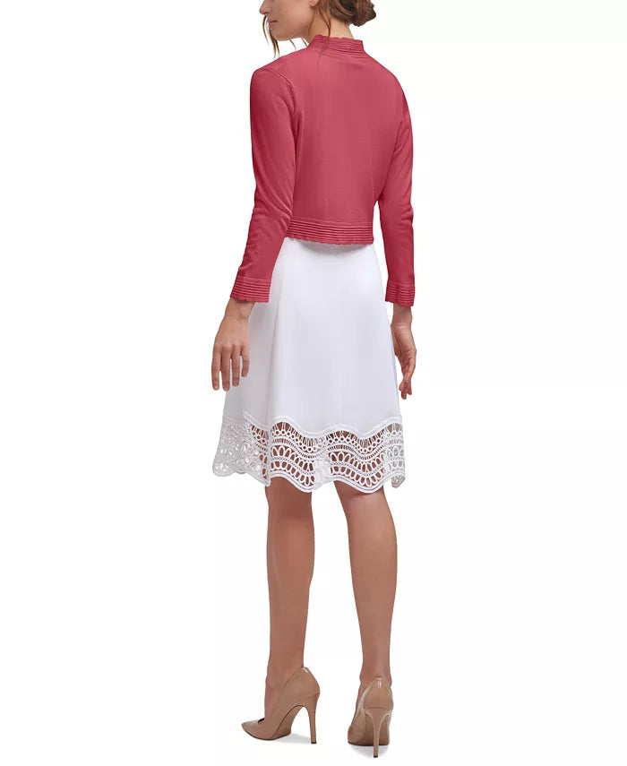Jessica Howard Open-Front Cropped Cardigan