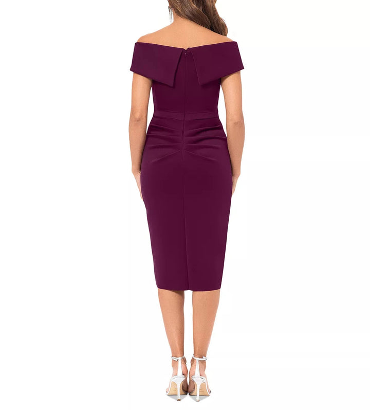 X by XSCAPE Off-The-Shoulder Sweetheart Dress