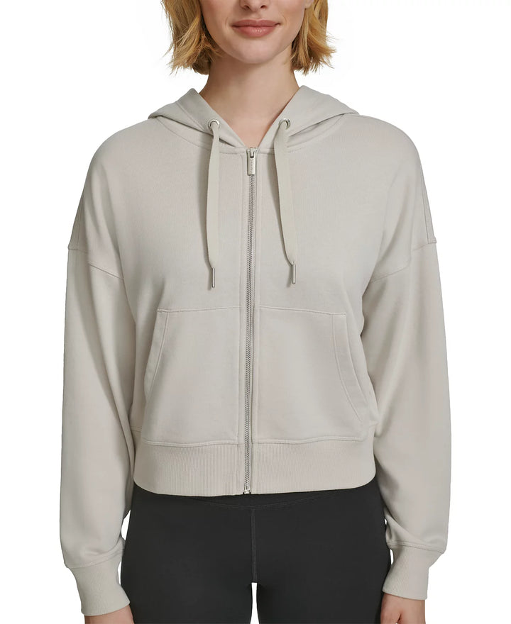 Calvin Klein French Terry Long-Sleeve Zip-Up Hoodie