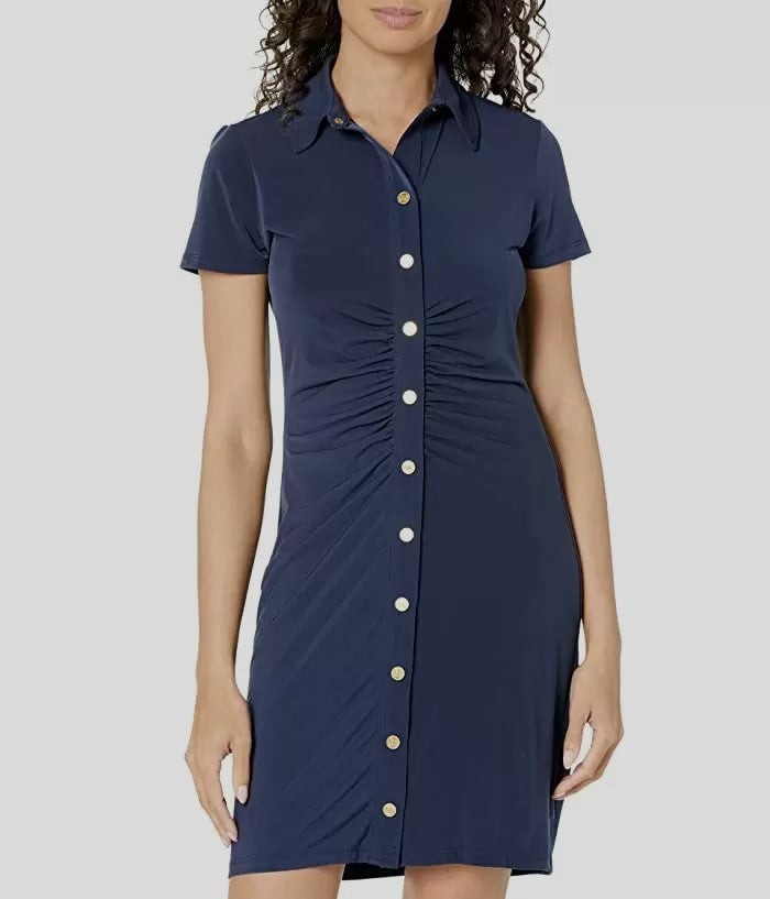 MICHAEL Michael Kors Ruched-Front Mini Dress