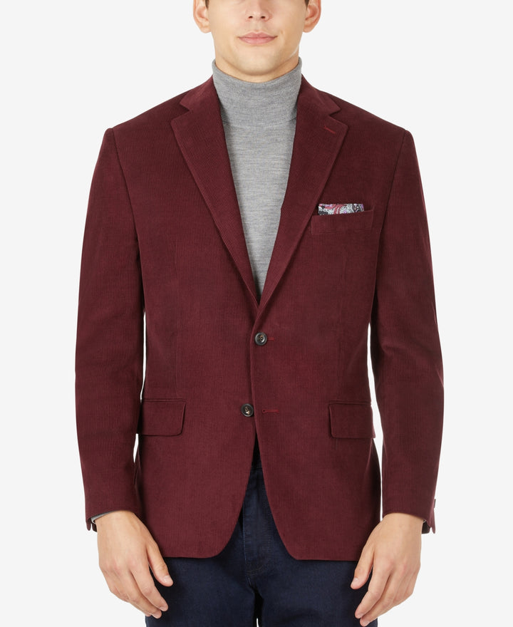 Michael Kors Men's Stretch Corduroy Solid Sport Coat