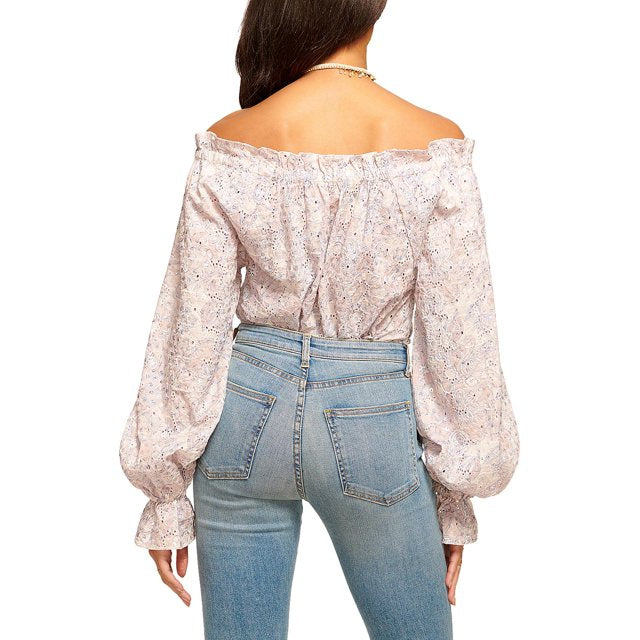 Ramy Brook Camila Eyelet Off-The-Shoulder Blouse