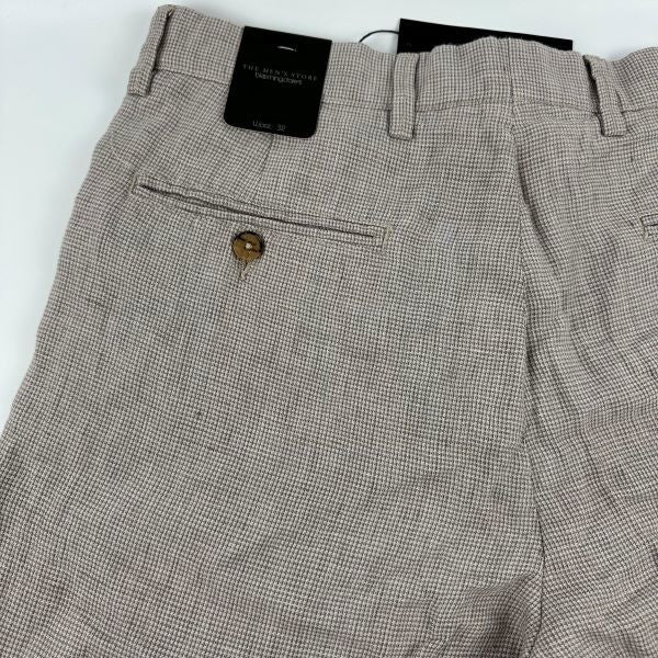 The Men's Store at Bloomingdale's Linen Micro-Houndstooth Shorts