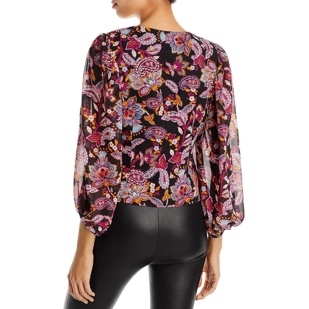 AQUA Floral Paisley Blouse