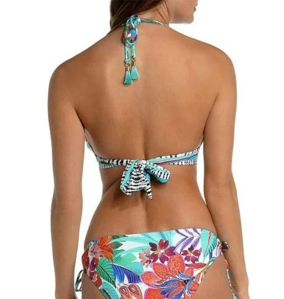 La Blanca Tropez Printed Halter Bikini Top