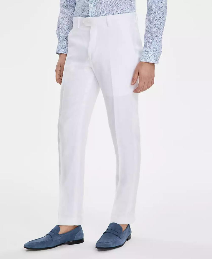 Bar III Slim-Fit Linen Suit Pants MSRP $135