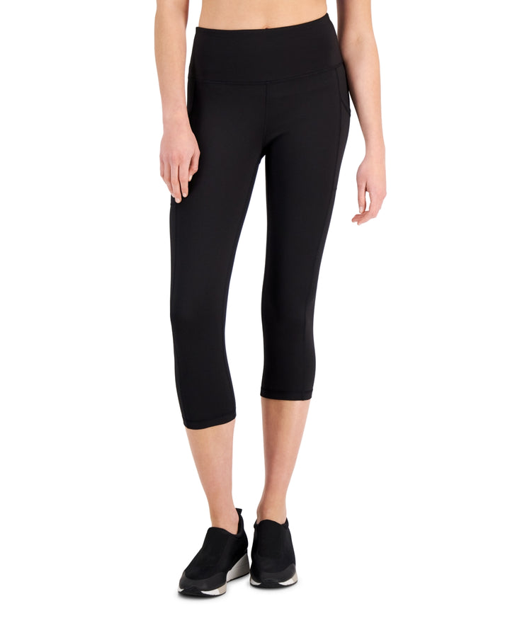 ID Ideology Compression High-Rise Side-Pocket Cropped Leggings