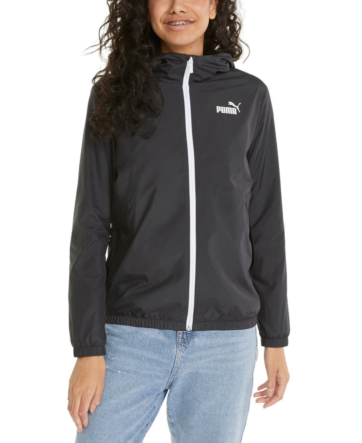 Puma Essentials Solid Windbreaker Zip-Front Jacket