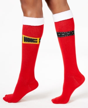 Charter Club Womens Santa Holiday Christmas Knee-High 2 pairs Socks