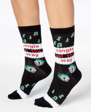 Charter Club New Black Women's 2 pairs Holiday Socks