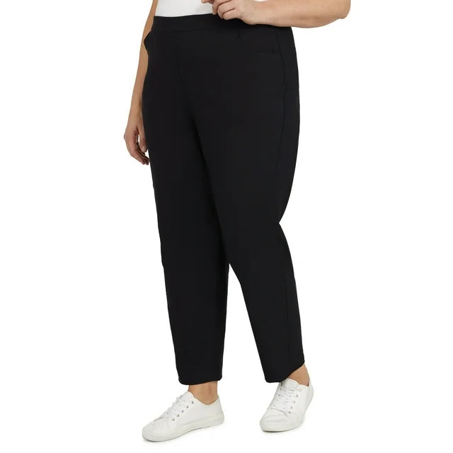 Alfred Dunner Plus Size Classic Allure Tummy Control Pull-On Average Length Pants