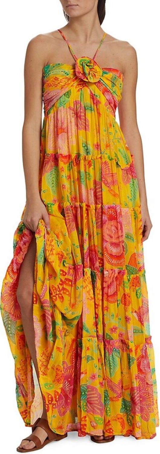 Farm Rio Macaw Bloom Maxi Dress