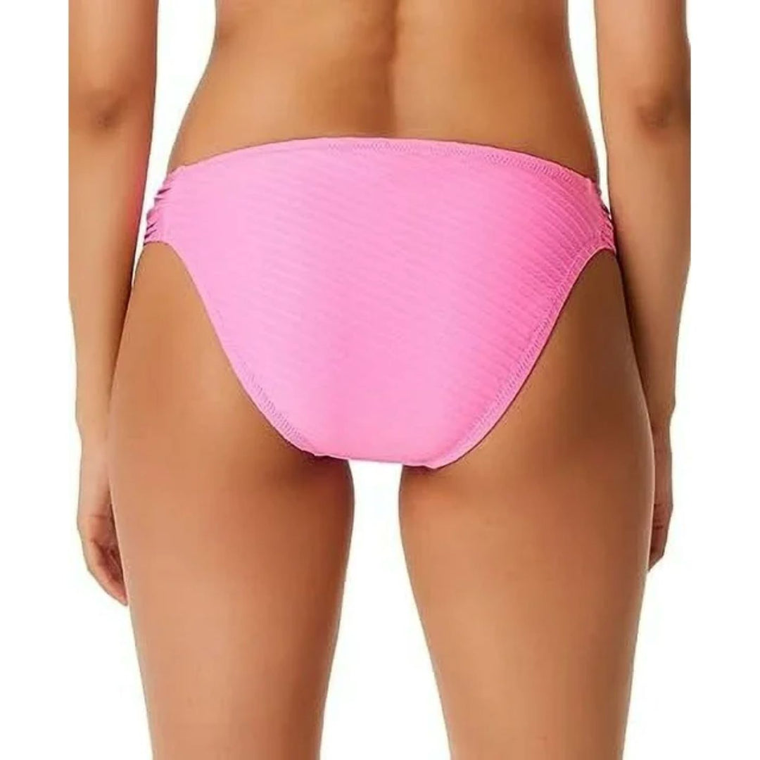 Jessica Simpson Pretty in Pique Side-Shirred Bikini Bottoms