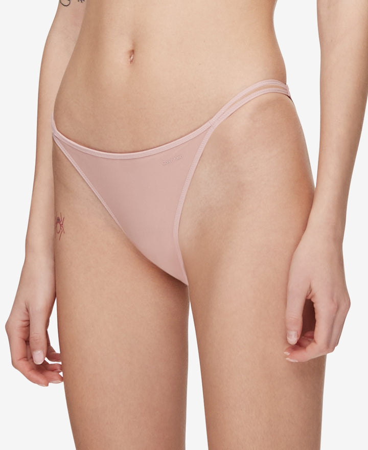 Calvin Klein Sheer Marquisette Strappy Tanga