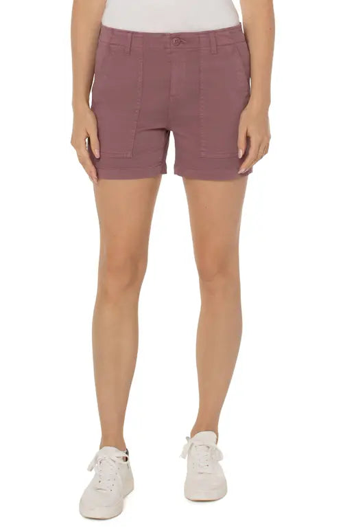 Liverpool Los Angeles Mid Rise Utility Shorts