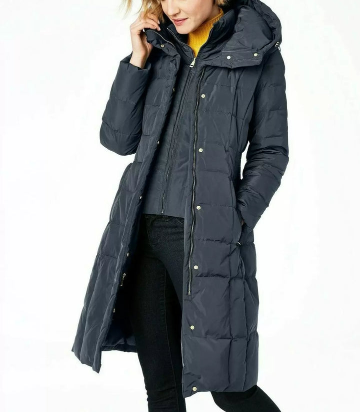 Cole Haan Box-Quilt Down Puffer Coat
