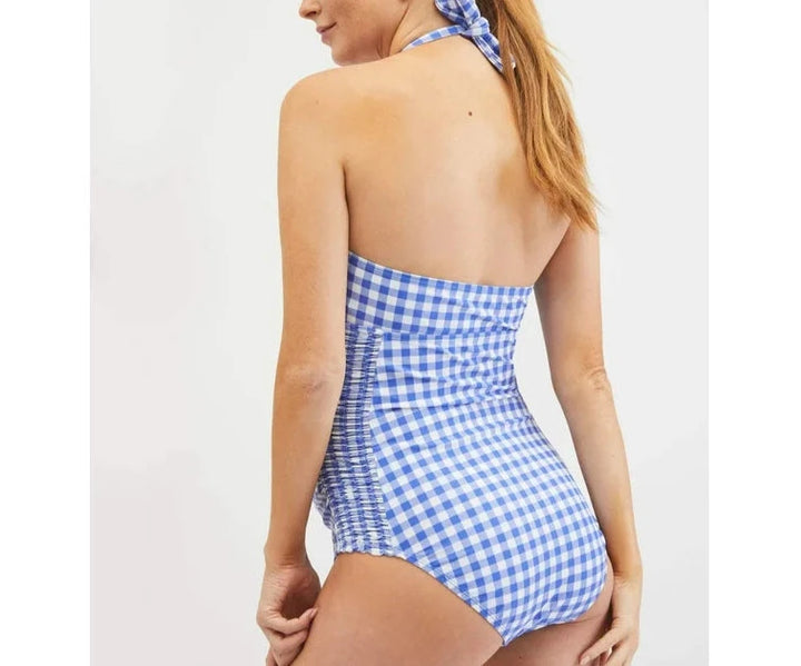 Motherhood Maternity Beach Bump™ Smocked Waist Maternity One-Piece Swimsuit
