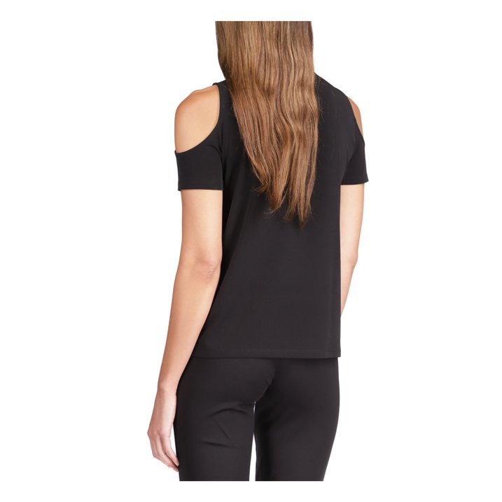 MICHAEL MICHAEL KORS Rhinestone Cold-Shoulder Top