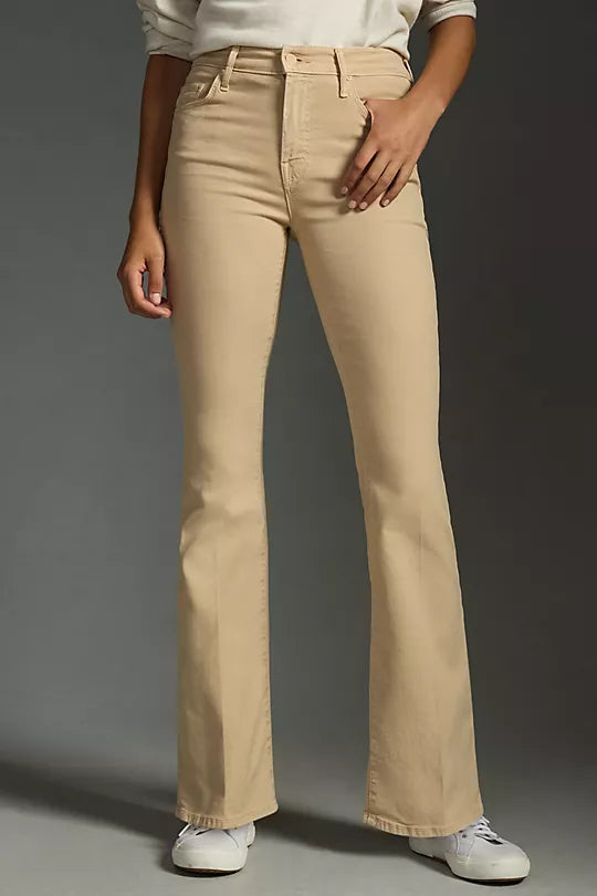 MOTHER The Weekender Mid Rise Flared Jeans