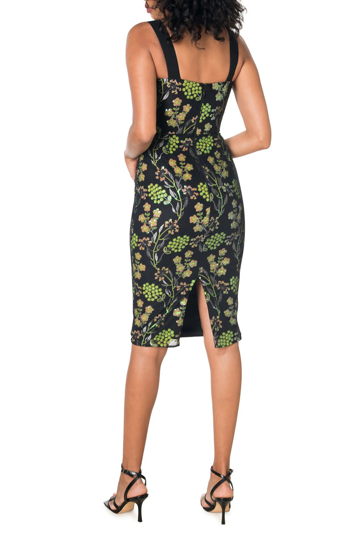 Dress the Population Nicole Floral Sequin Bodycon Dress