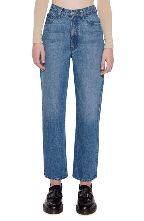 MOTHER High Waist Double Stack Ankle Straight Jeans
