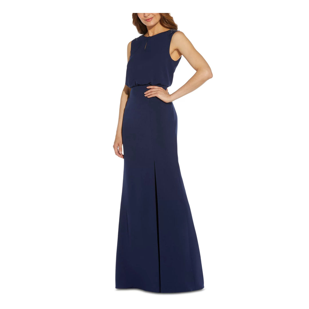 Adrianna Papell Embellished Blouson Gown