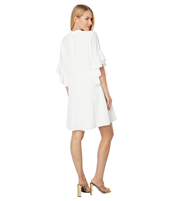 Vince Camuto Flutter Sleeve Rumple Dress