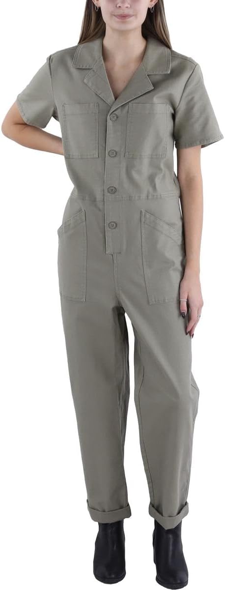 Z SUPPLY Stevie Cuffed Cotton-Blend  Jumpsuit