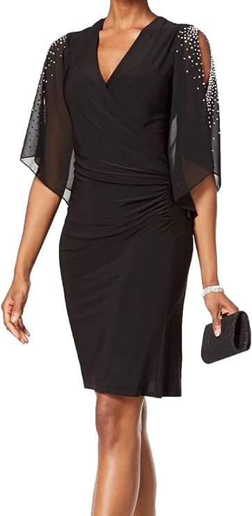 MSK Embellished Cold-Shoulder Dress