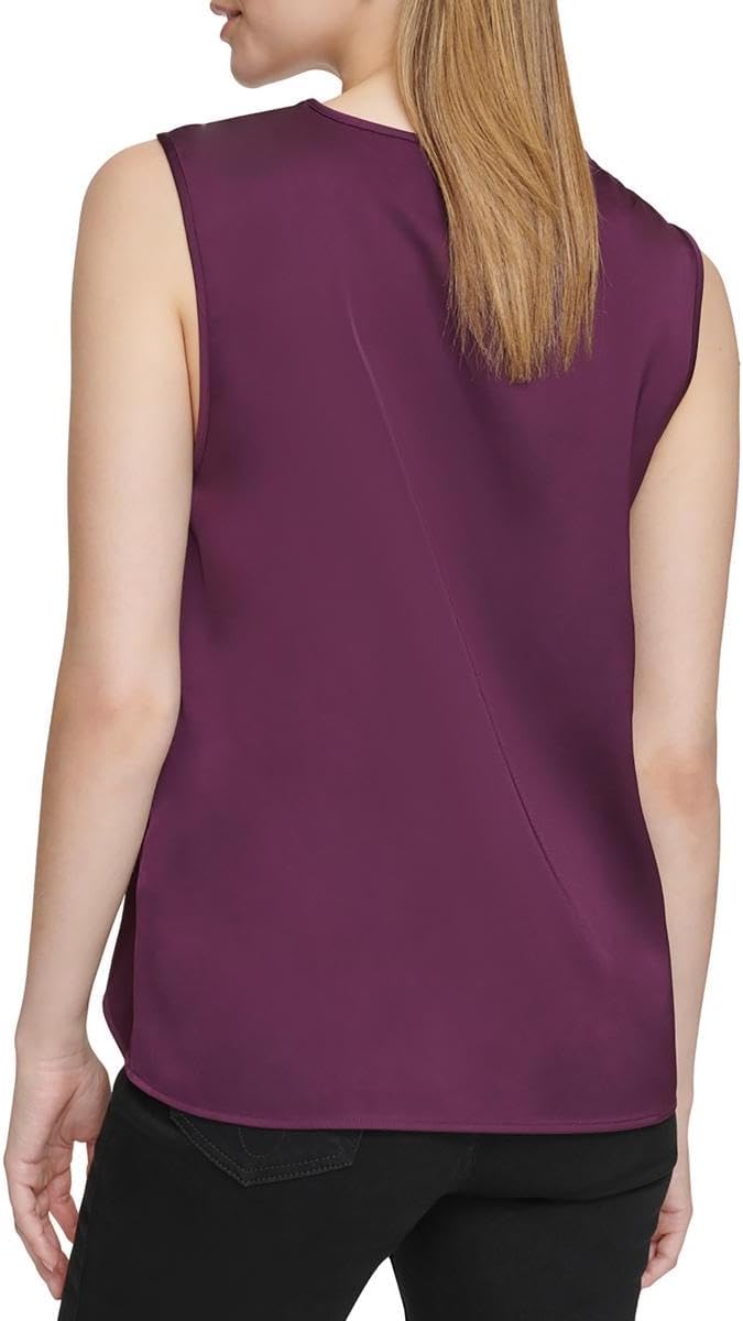 Calvin Klein Twisted-Neck Sleeveless Top