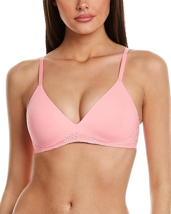 On Gossamer Women's Sleek & Lace Wirefree Padded Bra