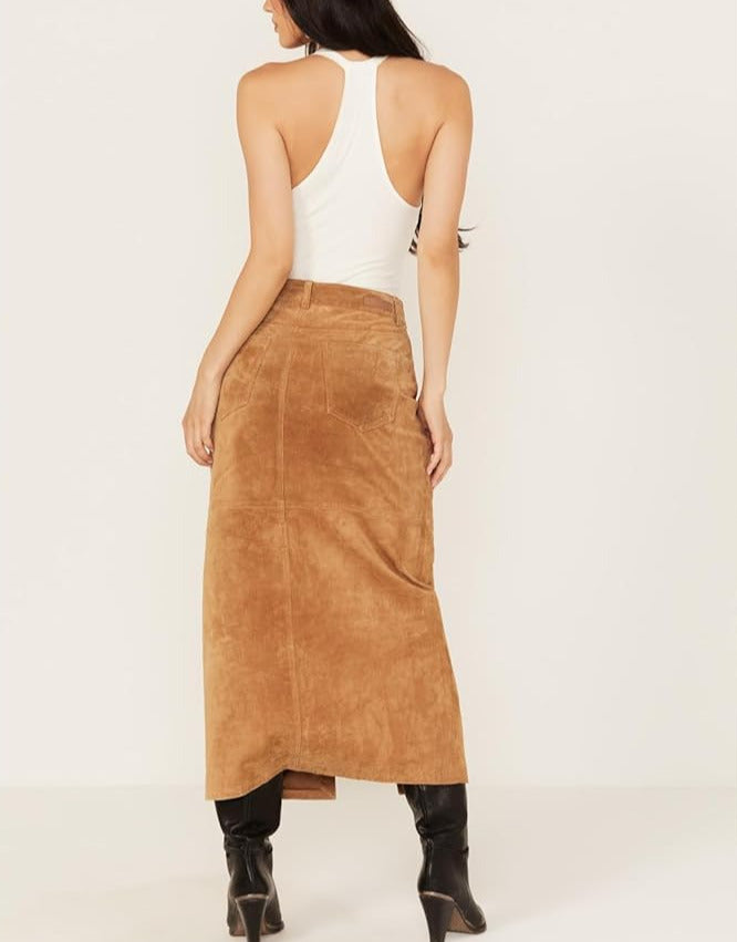 BLANKNYC Suede Midi Skirt