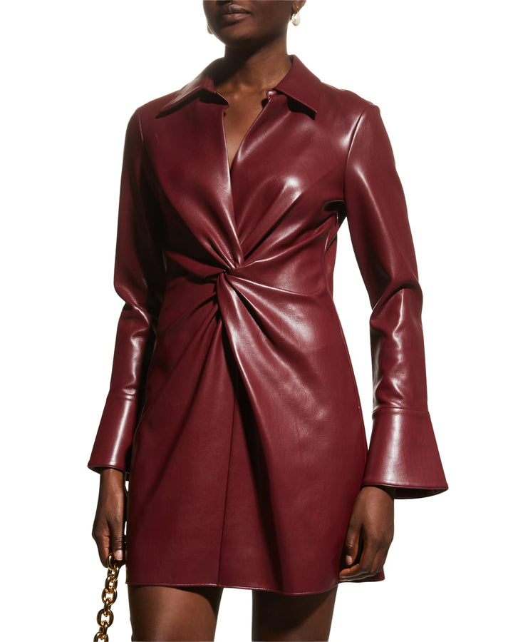 Cinq à Sept Mckenna Faux Leather Mini Dress