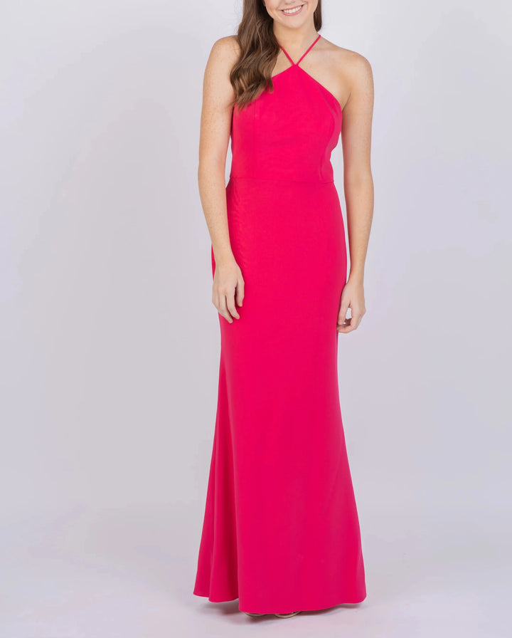 Liv Foster Halter Mermaid Gown