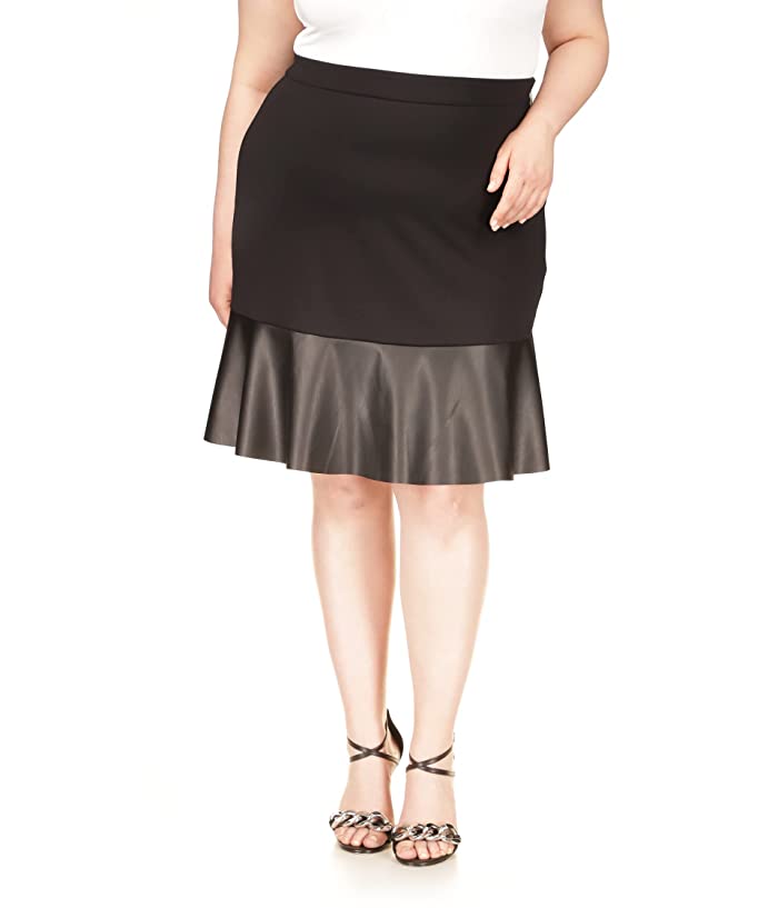 MICHAEL KORS Mixed-Media Flare Skirt