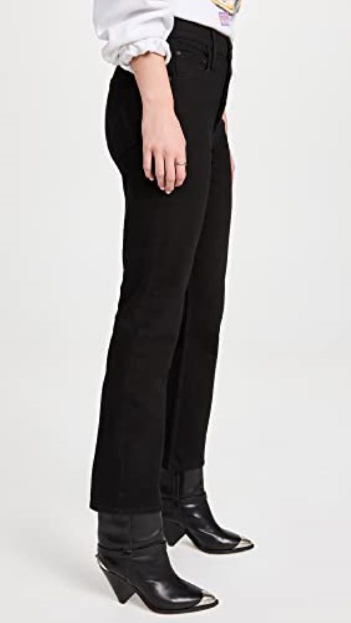 MOTHER The Tomcat High Rise Ankle Straight Jeans