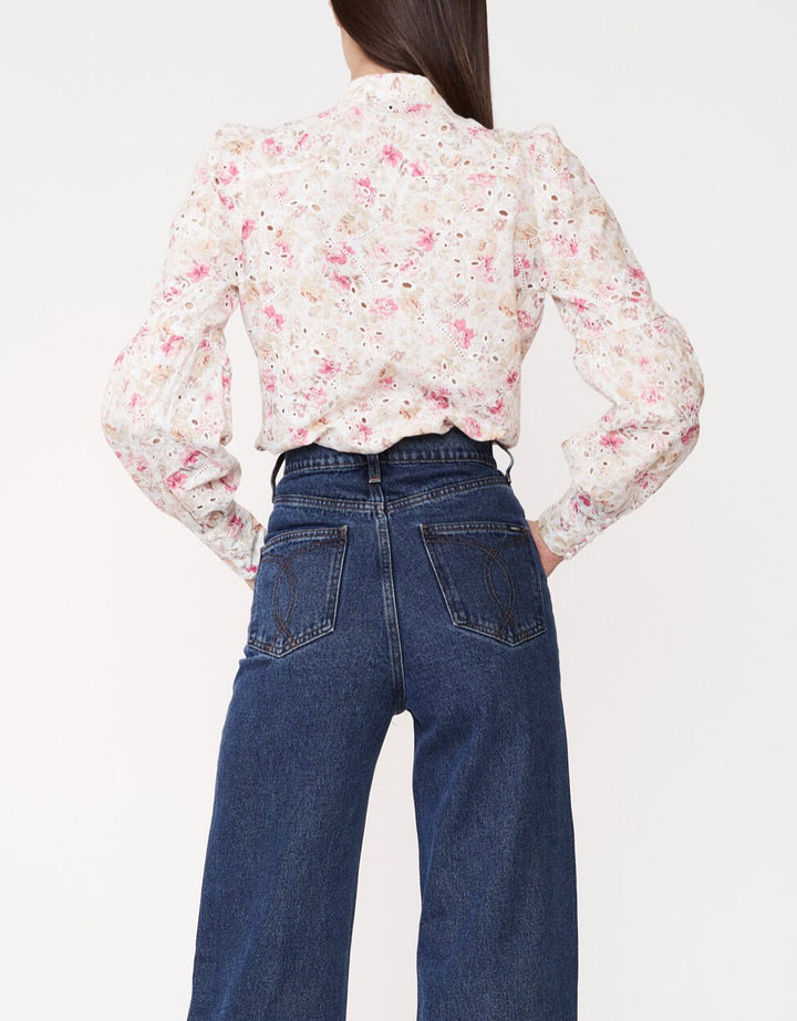 Bardot Hendry Floral Eyelet Top