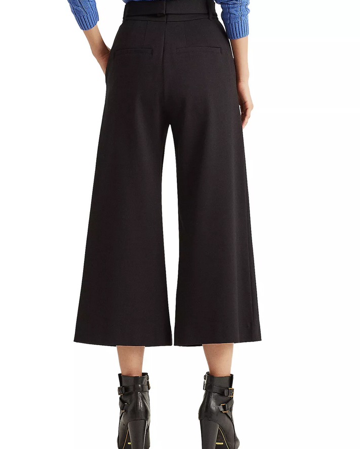 Lauren Ralph Lauren Cropped Wide-Leg Ponte Pants